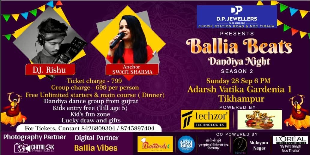 Ballia Beats Dandiya Night event poster